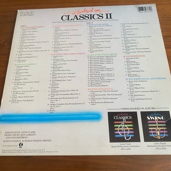 Hooked On Classics II Vinyl Record - Picture 2 of 2